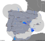 Imágenes de radar España 04:50 UTC